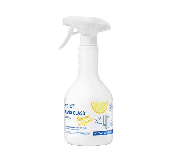 Nowoczesny środek do mycia szyb i luster o przyjemnym zapachu cytryny - NANO GLASS LEMON  VC176L - Profesjonalne środki utrzymania czystości - Szyby, lustra, przeszklenia