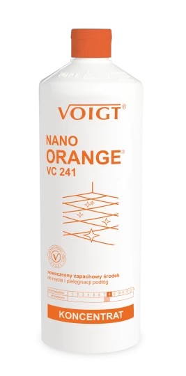 Nowoczesny zapachowy środek do mycia i pielęgnacji podłóg - NANO ORANGE VC241 - Profesjonalne środki utrzymania czystości - Salon, dom