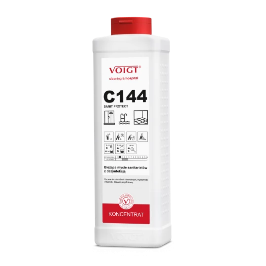 Bieżące mycie sanitariatów z dezynfekcją - C144 SANIT PROTECT - cleaning - Sanitariaty