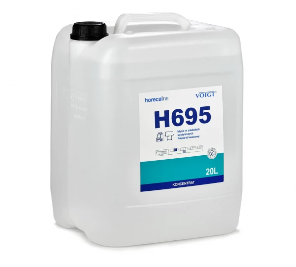 Mycie w zakładach spożywczych. Preparat kwasowy - H695 - horecaline - Zmywarki przemysłowe