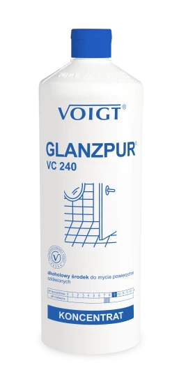 Alkoholowy środek do mycia powierzchni szkliwionych - GLANZPUR VC240 - Profesjonalne środki utrzymania czystości - Salon, dom